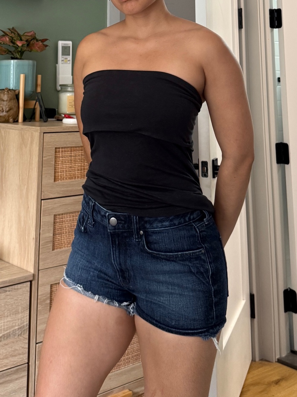 GAP Black Strapless Tube Top Camisole
